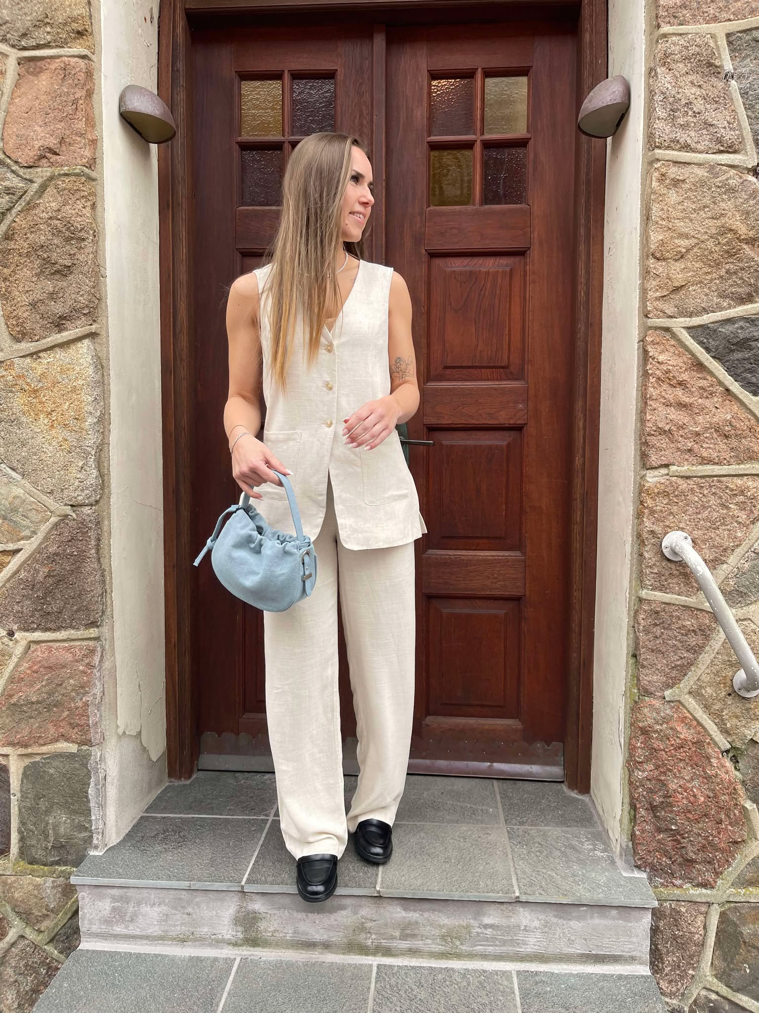 OBJSANNE Pants - Sandshell